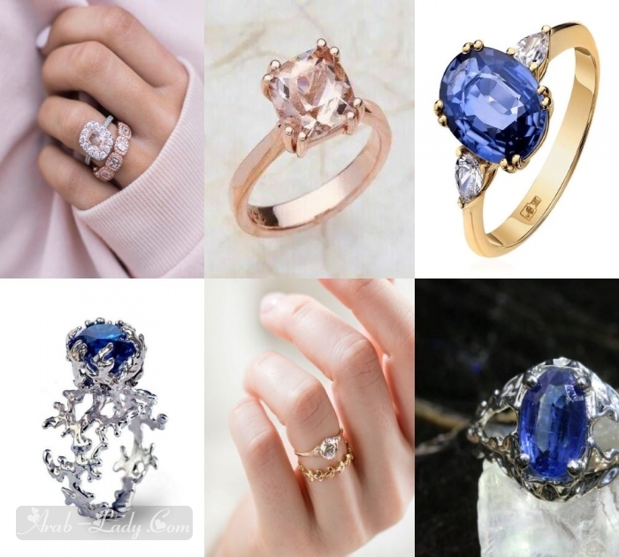 أشكال خواتم الماس فاخرة للخطوبة والزواج